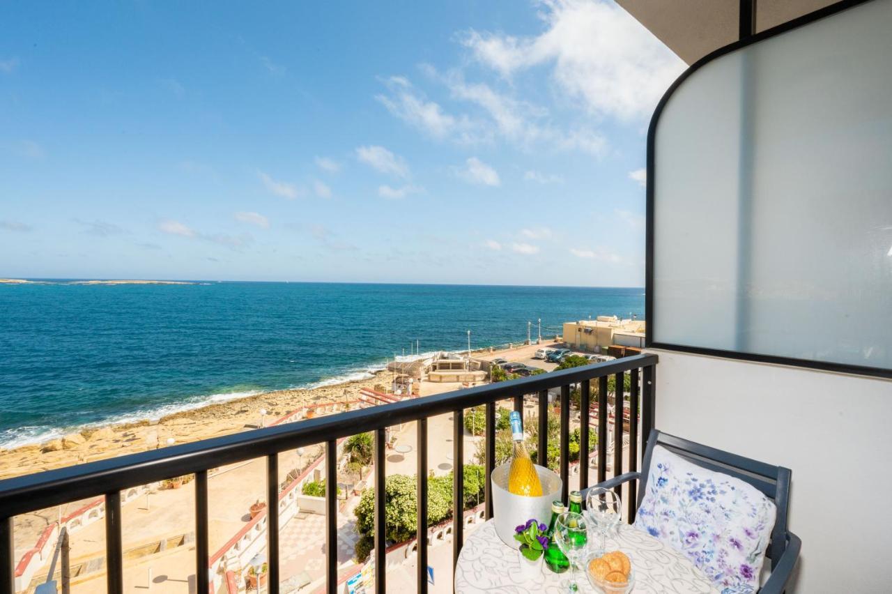 Islet Promenade Seafront Family Apartment With 2 Balconies By Getawaysmalta St. Paul's Bay Exteriér fotografie