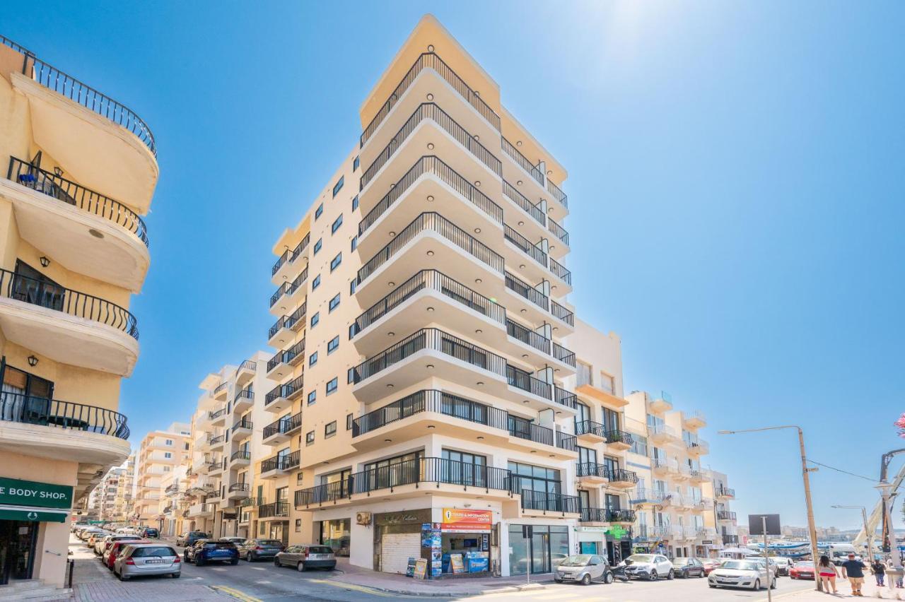 Islet Promenade Seafront Family Apartment With 2 Balconies By Getawaysmalta St. Paul's Bay Exteriér fotografie